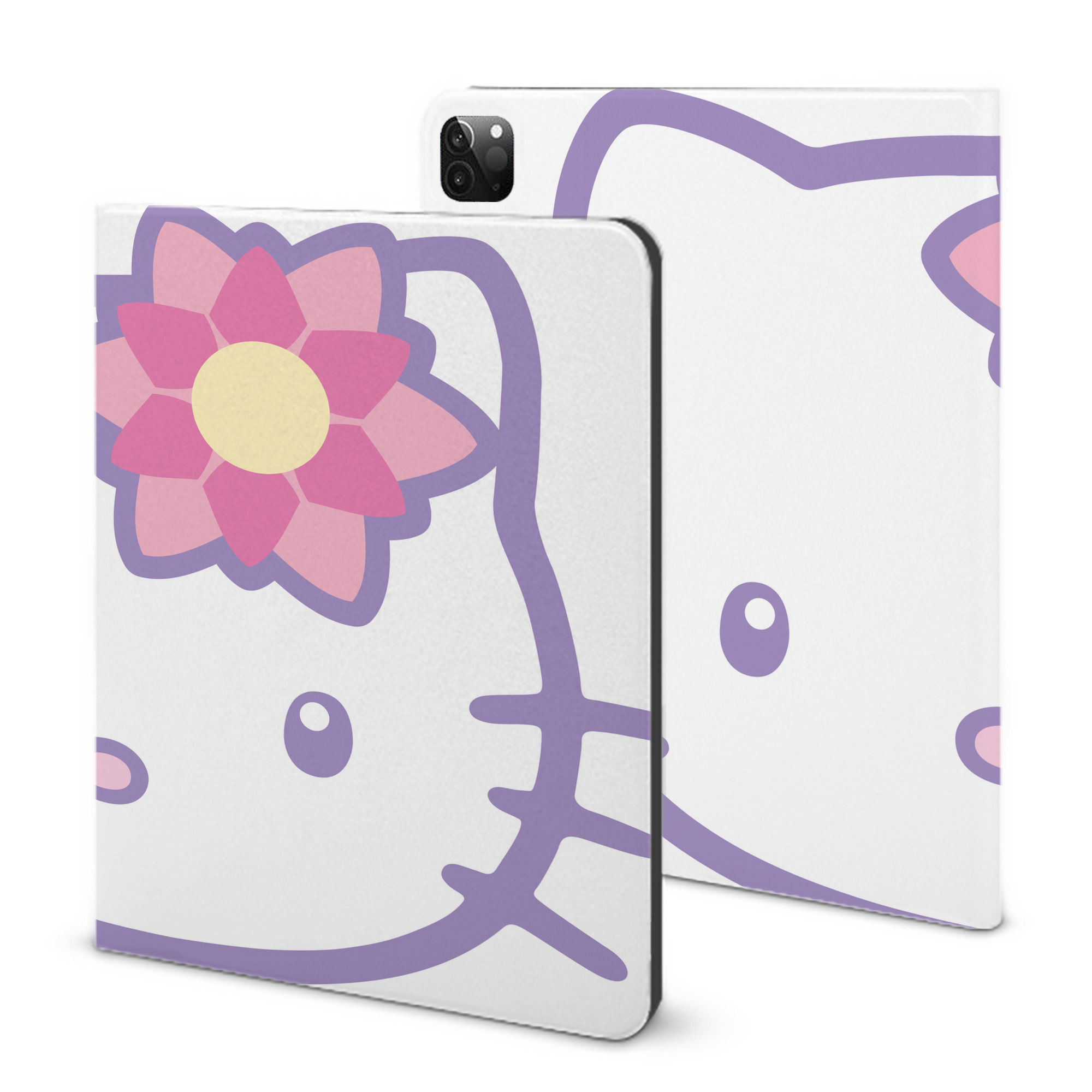 （画像用） Hello Kitty ハローキティ IPadケース ペンホルダー付き ブックスタイルデザイン